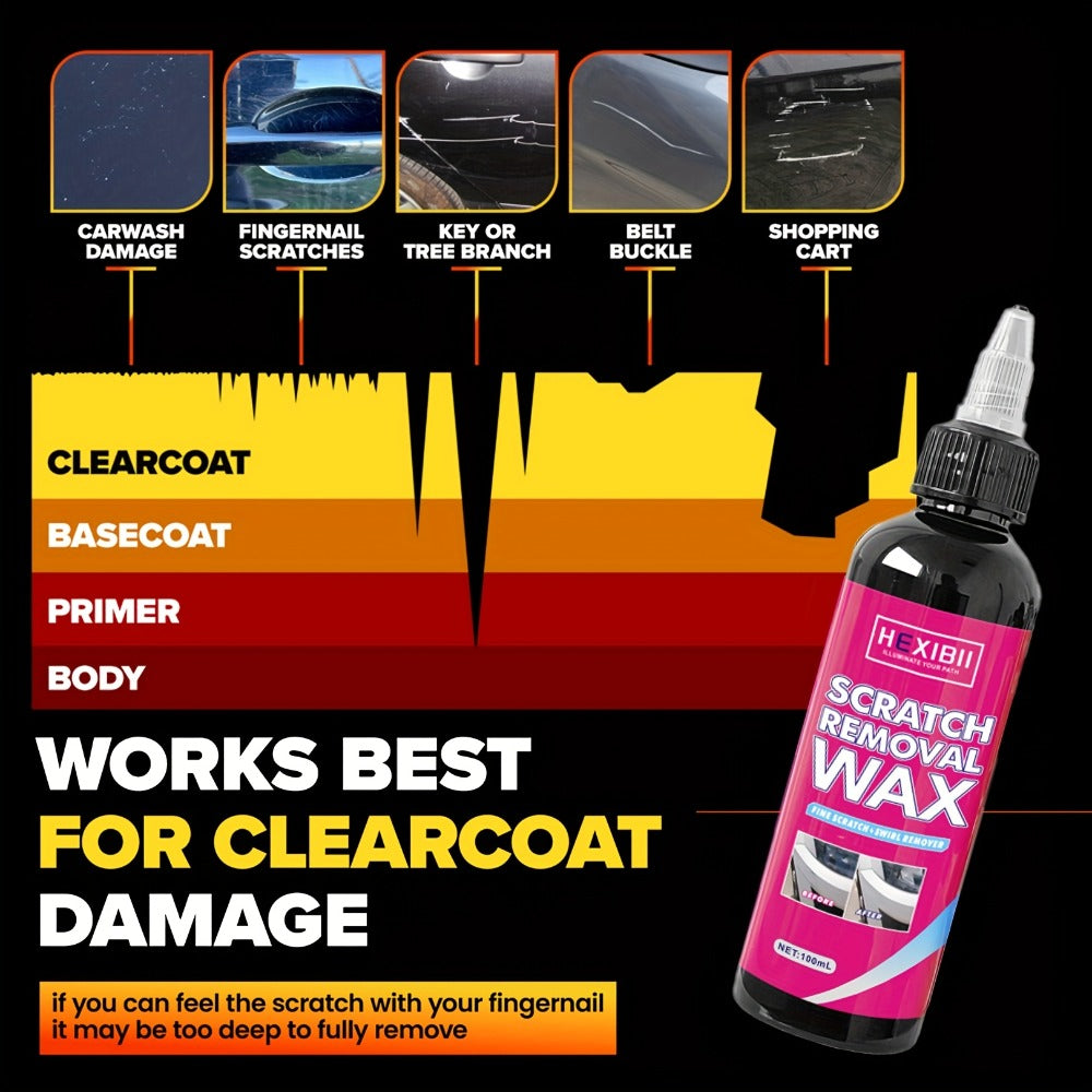 Car Scratch Remover Wax 2-Pack – Liquid Formula for Fine Surface Scratch Repair on Cars, RV, Trucks & Motorcycles — image 4