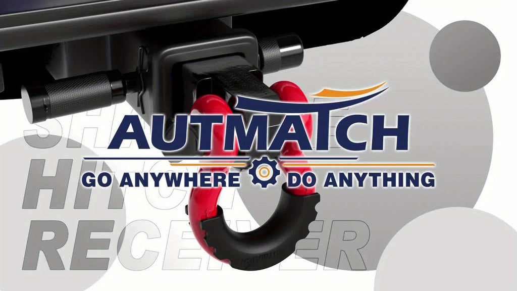 Shackle Hitch Receiver Kit 2 Inch – 45, 000 lbs Break Strength, Drop-Forged Steel, Lock Pin & D-Ring, Fits Truck RV ATV Boat,