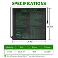 Seedling Heat Mat MET, Uniform Heating for Germination Indoor Gardening Greenhouse, Hydroponic Seed Starting Warming Pad M & 