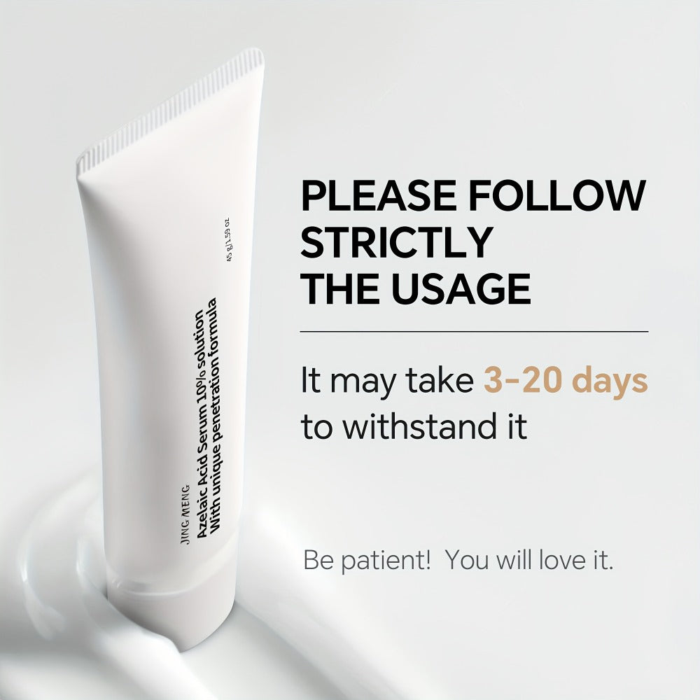 Azelaic Acid Serum 10% for Uneven Skin Tone Korean Skincare Face Serum Women All Skin Types JING MENG 30ml 45g — image 4
