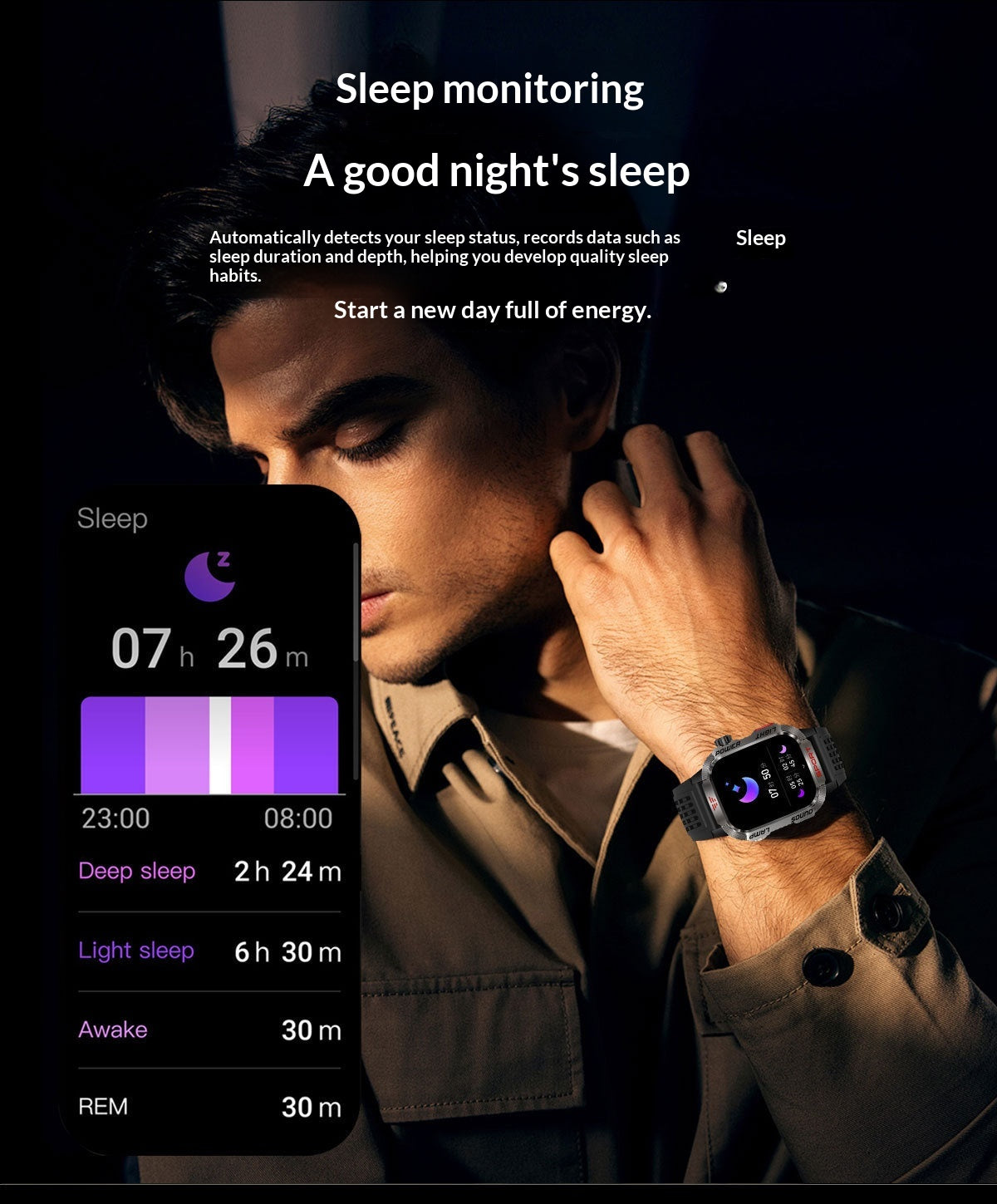 Smartwatch With Barometric Altitude Sports Features Bluetooth Calling