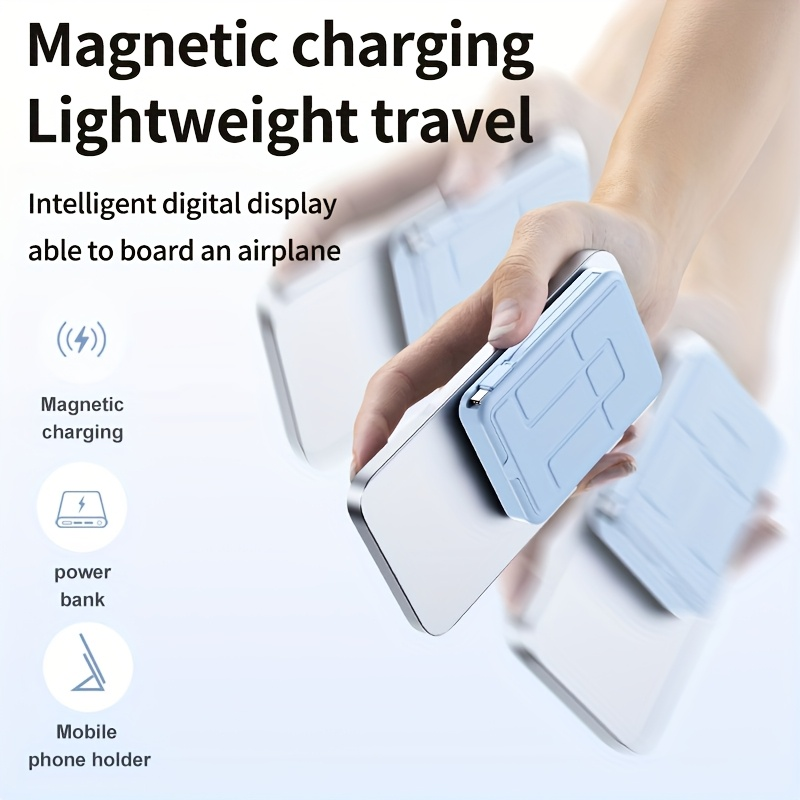 10000mAh Mobile Power, 22.W Magnetic Charging Treasure, Comes with Convenient Dual Cable, with LED Power Display — image 24