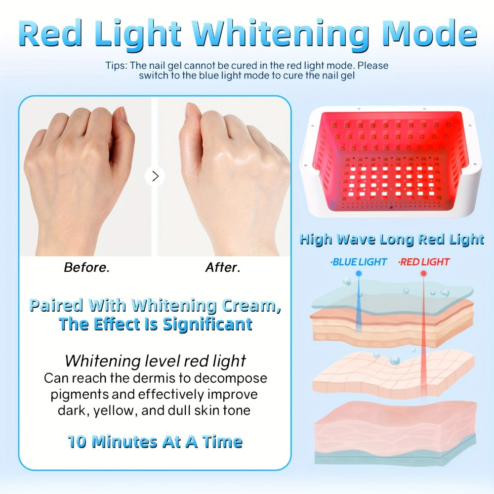 Sun-D5 Dual-Hand UV/LED Nail Lamp with 108-Bead Label, Removable Base, LCD and Four Timers — image 6