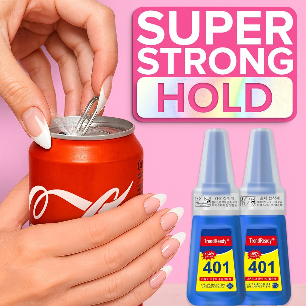 Nail Glue Set, TrendReady 401 25g Bottles in 1+1, 3+1, 5+1 or 7+1 Pack Options with Pointed Nozzles — image 4