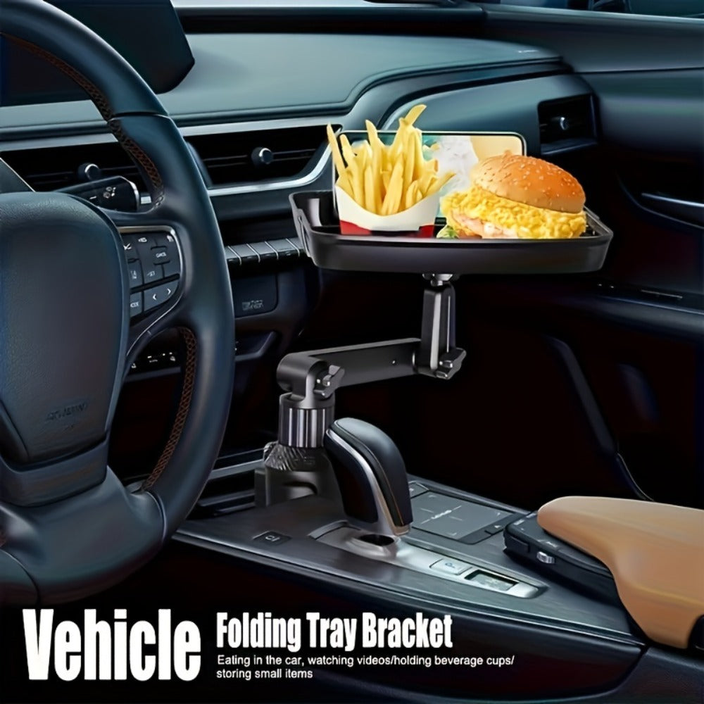 3-in-1 Car Cup Holder Tray with Phone Holder – Dual Expandable Base, ABS Adjustable 360° Rotating Bracket — image 11