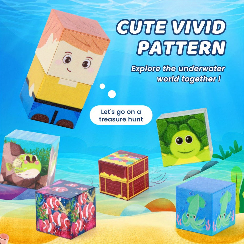 Ocean Adventure Magnetic Building Blocks 54/100pcs with the Listed Color, Size or Set Options for Everyday Use — image 4