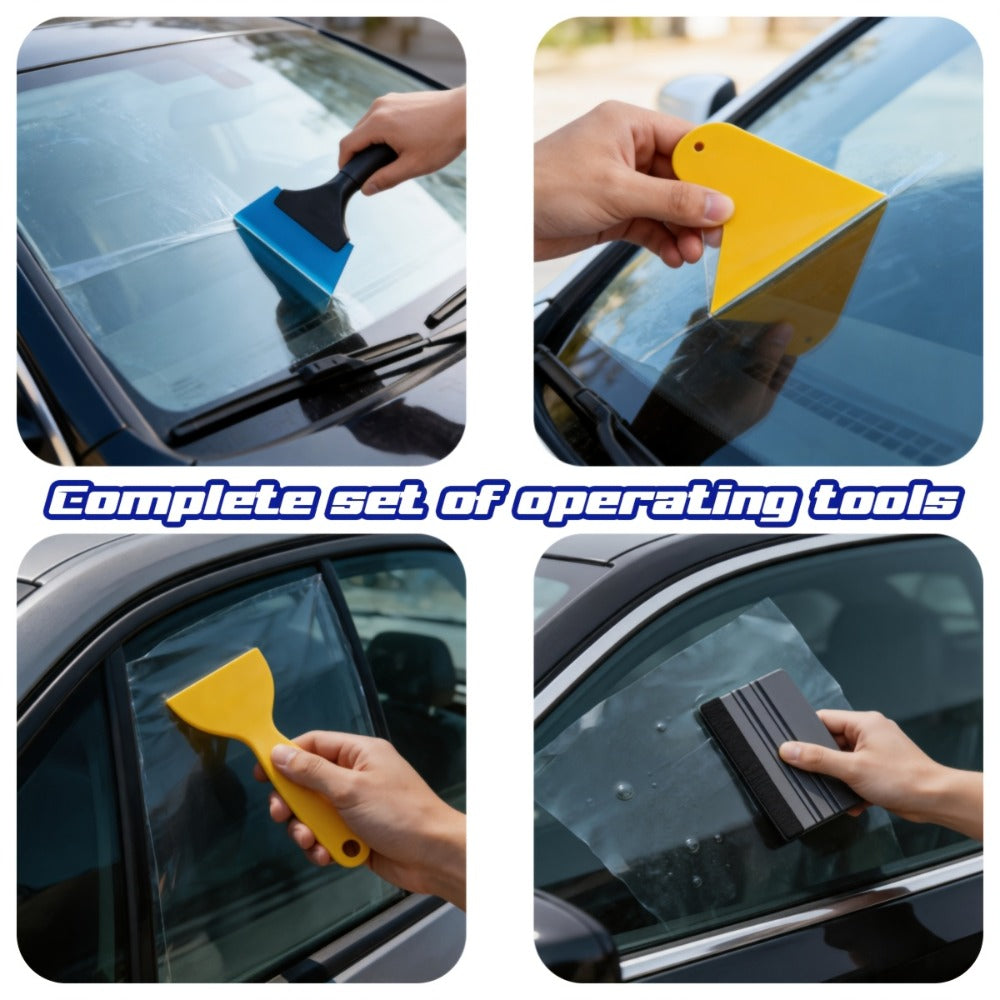 Window Tint Tool Kit 36PCS Felt Squeegee Scraper Set for Car Vinyl Wrap Film Installation DIY Beginner Window Tinting Tools C