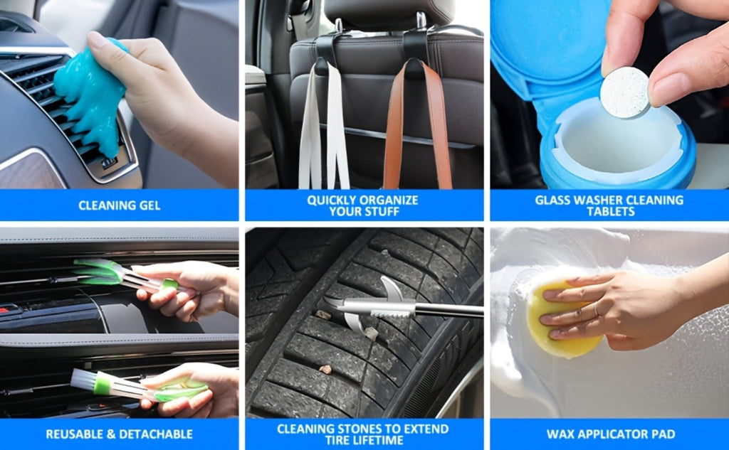 Car Cleaning Kit in 19 or 41-Piece Options with Brushes, Towels, Bucket and Selected Vacuum Tools — image 15