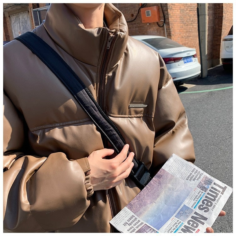 Mens New-Style Thickened Cotton Padded Jacket In American Street Style