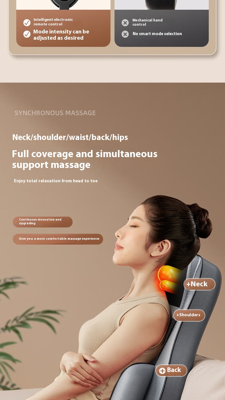 Massage Back Cushion Waist Neck Massager
