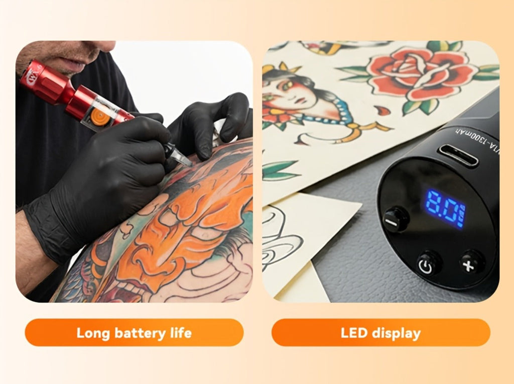 WX-6 Rechargeable Tattoo Power Supply with LED Display and Four RCA or DC Color Configurations — image 16