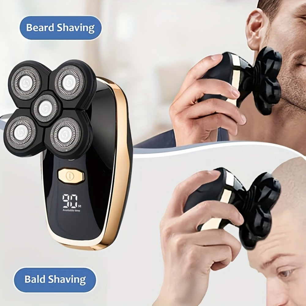 Palm-Size Multi-Rotary Electric Shaver with Display in 5D, 7D and Type A Checkout Styles Pictured — image 16