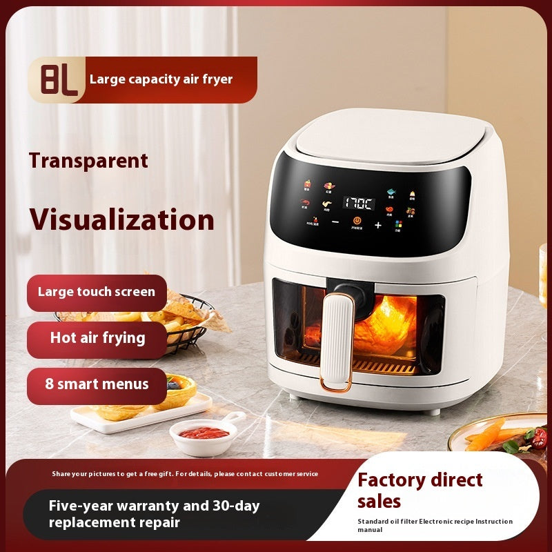 Home Visual Touch Screen Large Capacity Air Fryer