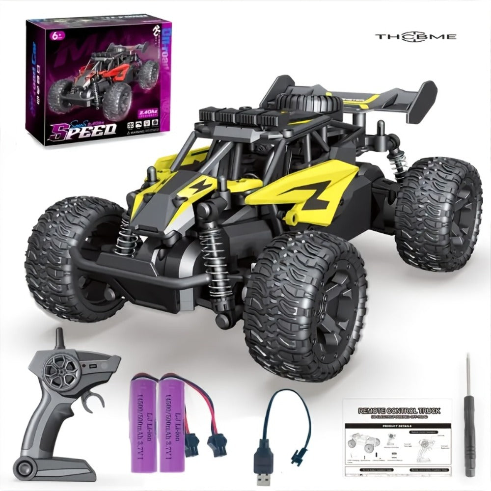 High Speed RC Off-Road Car 50km/h Remote Control Truck Tires ABS Body 2.4G Drift Racing Toy Boys Girls Birthday Halloween Gif