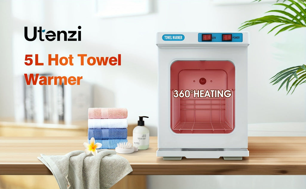 Hot Towel Warmer with Cabinet 1.32 Gal 2-in-1 Heating and UV for Salon — image 11