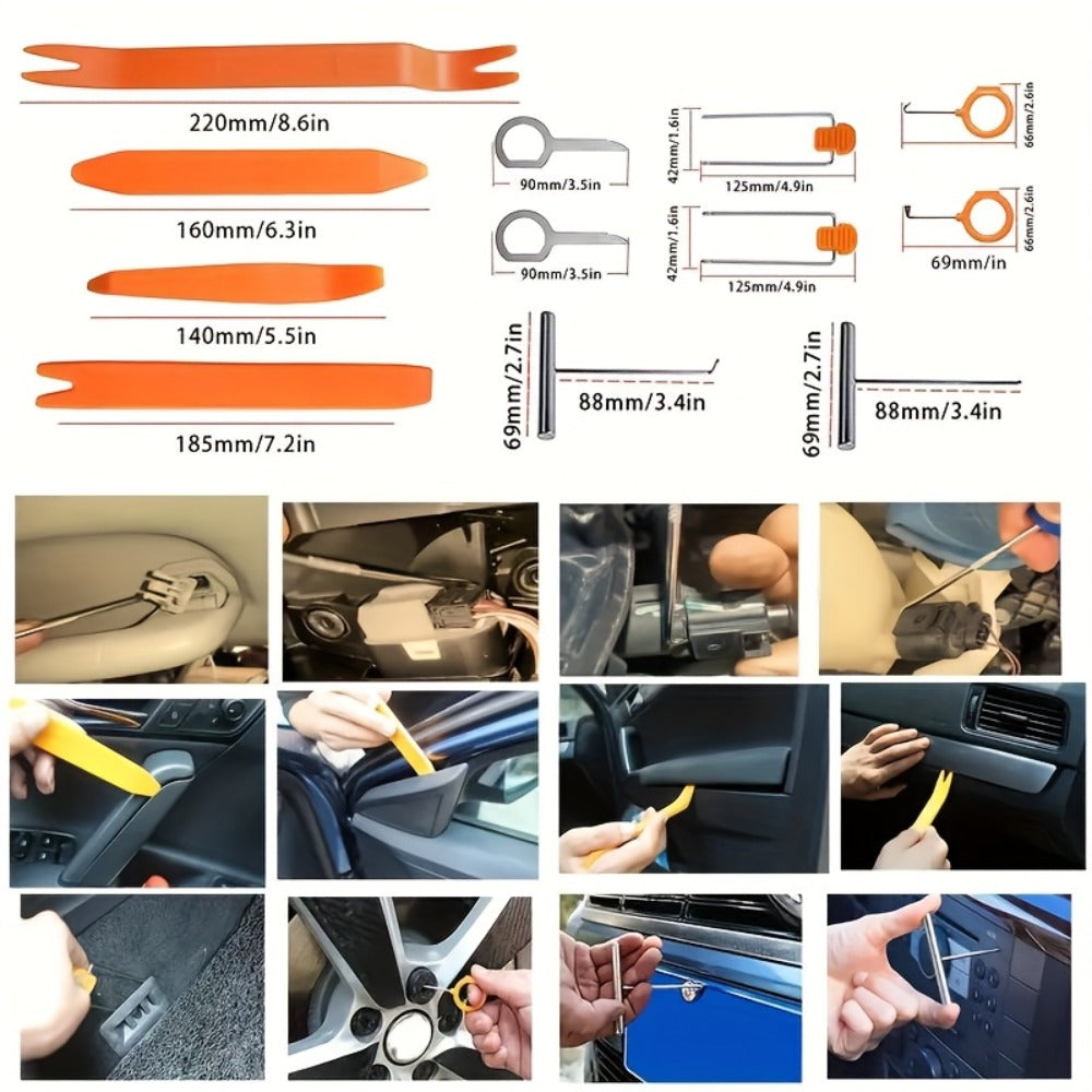725-Piece Automotive Fastener Clip Kit – Body Push Pin Rivet Assortment for Bumper, Door Trim & Panel Removal Car Disassembly
