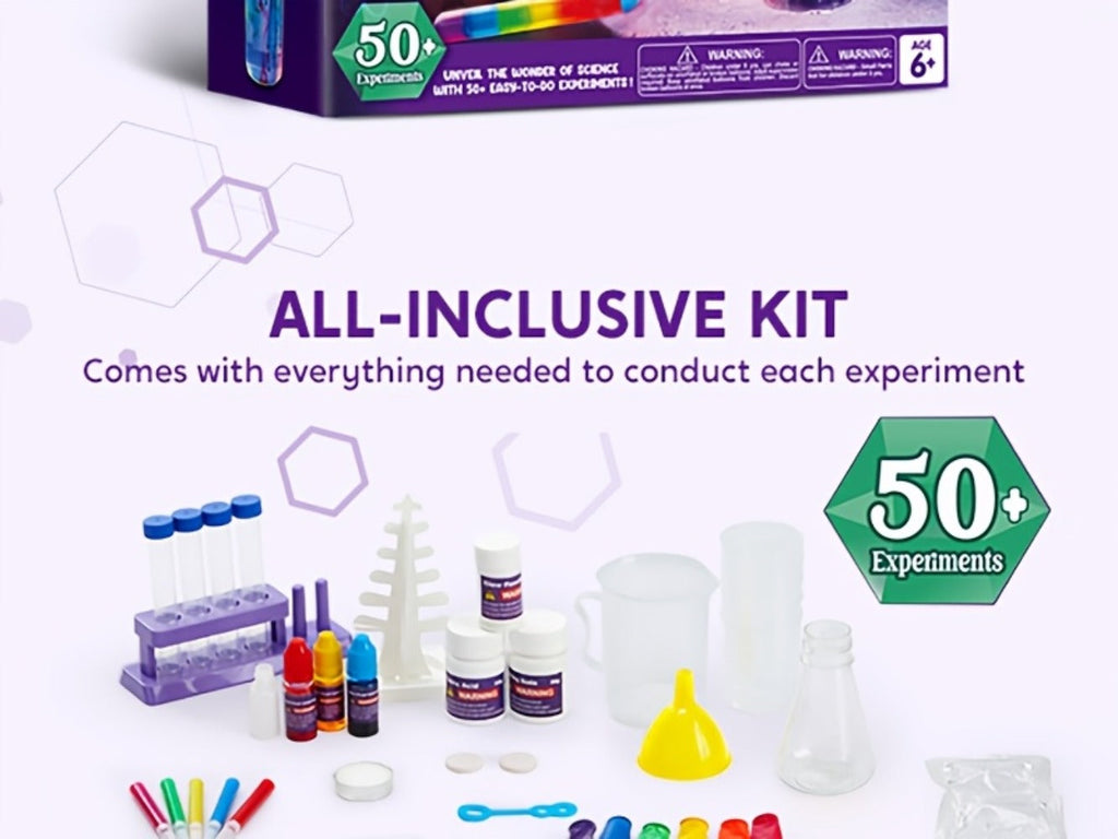 STEM Science Kit for Kids 50+ Experiments, Crystal Tree Growing Kit, Lava Lamp, Volcano Chemistry Set — image 12