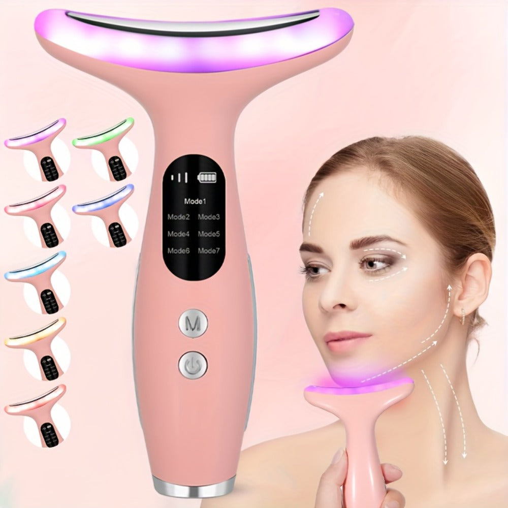 Face & Neck Massager Vibrating Rechargeable USB Device Adjustable Strength Eye Massage Beauty Tool for Women for Home or Salo