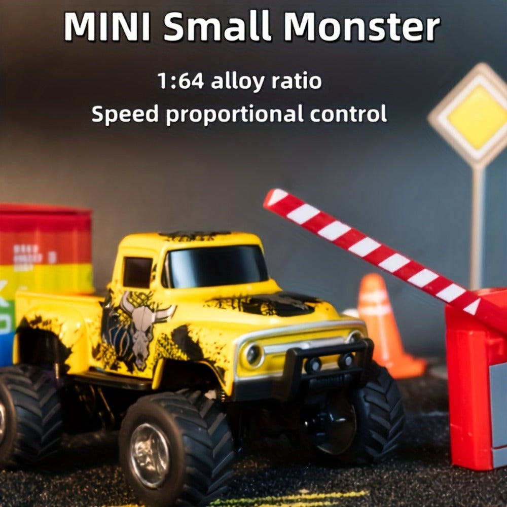 Remote Control Car, 1:64 Die-Cast Monster Truck with 2.4GHz Control, LED Headlights and Five Color Options — image 2