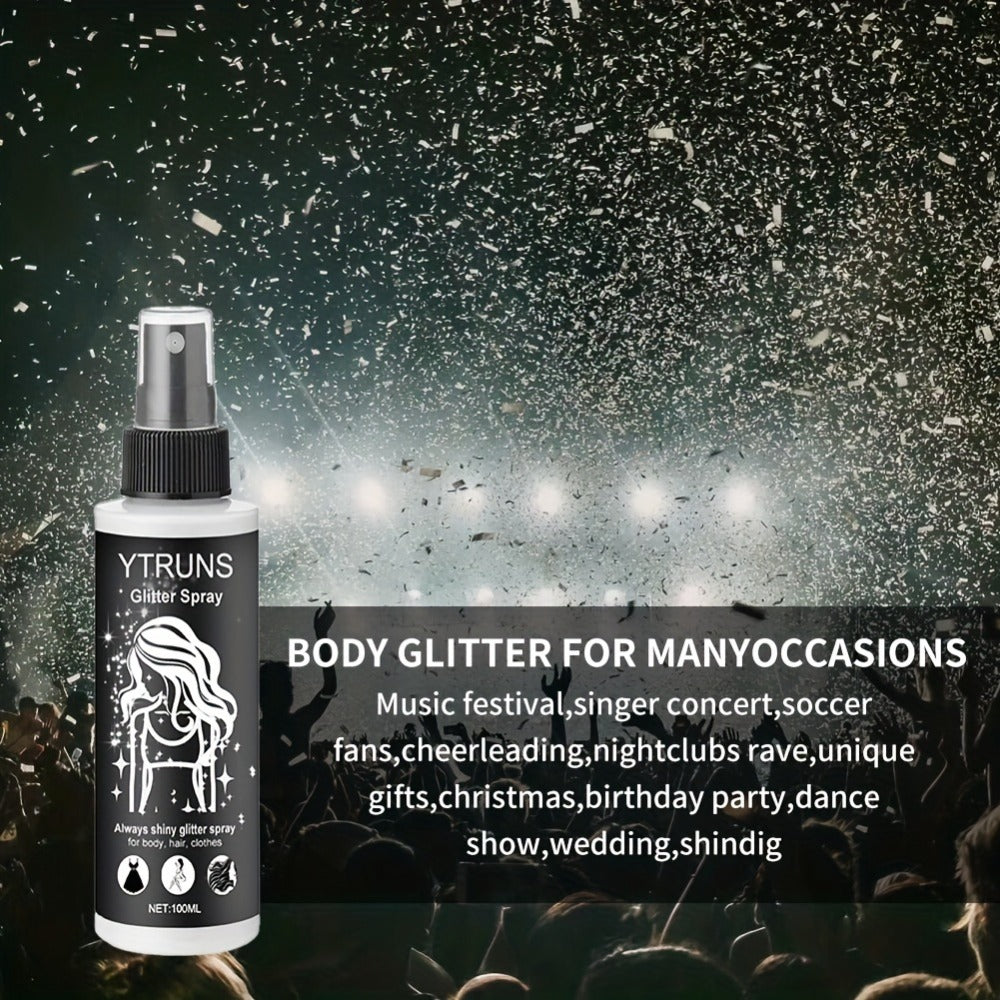 Body Shimmer Spray for Women – Star-Shaped Glitter Sparkle Mist 100ml Hydrating Formula for Body Hair & Clothes — image 10