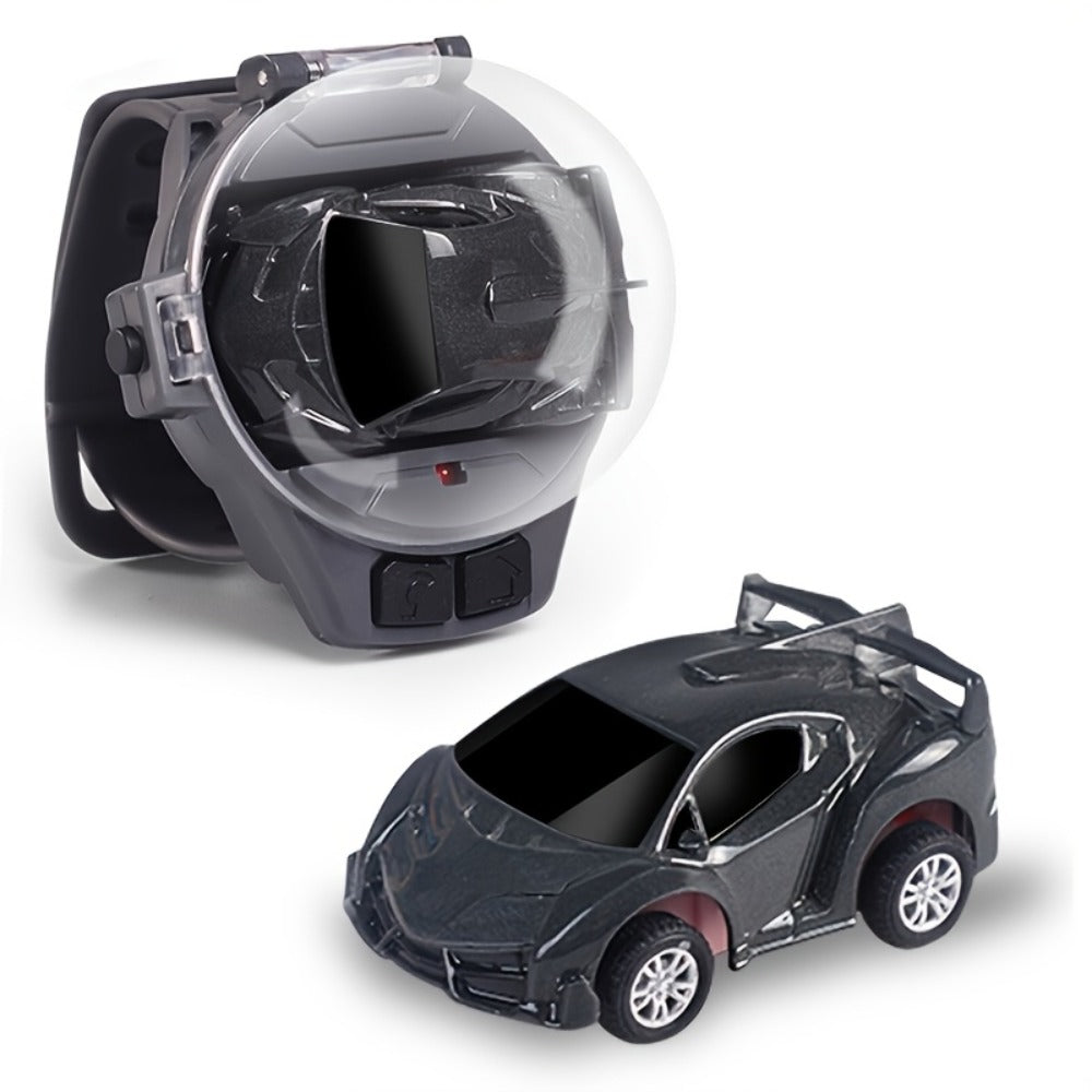 Alloy Metal RC Sports Car for Kids with Flashing LED Lights, 2.4GHz USB Rechargeable Push Button Remote Control Toy Car — ima
