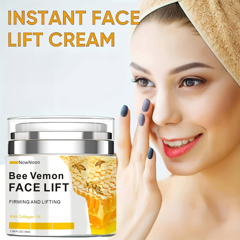 Face Cream Bee Venom 50g Formula with Hyaluronic Acid, Vitamin E and Lightweight Face and Neck Texture — image 6