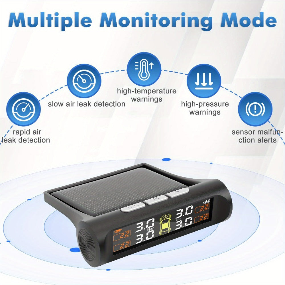 Tire Pressure Monitoring System with 5 Alarm Modes and Color Display — image 8