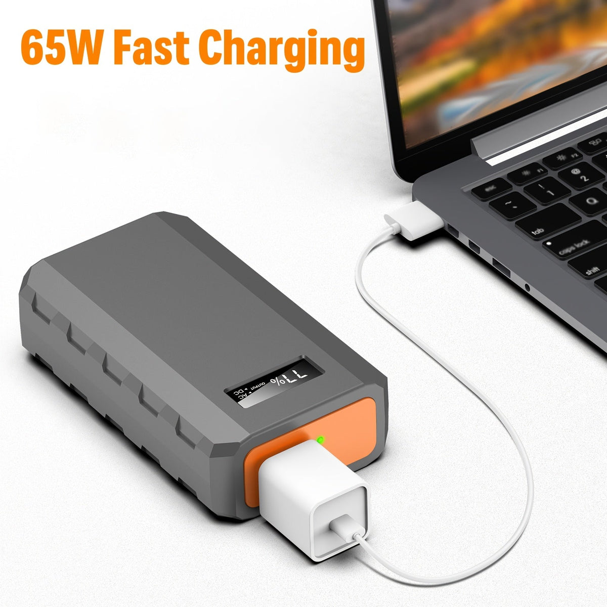 Portable Power Station 88.8Wh 65W Compact Unit with AC Outlet, QC3.0 USB, DC and Carry Handle — image 5