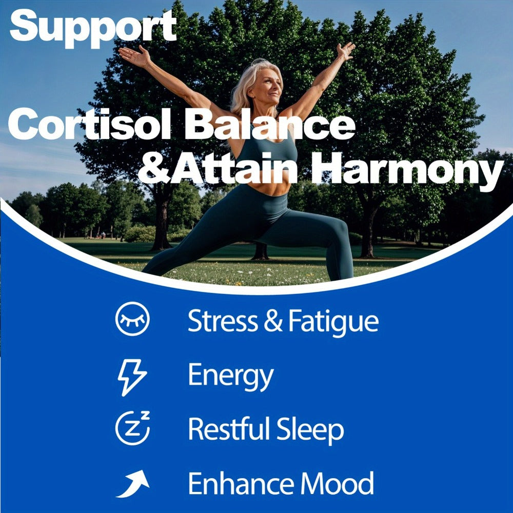 Ashwagandha Stress Supplement Capsules with Rhodiola Rosea L-Theanine & Magnesium for Bath Time, Home Spa and Personal Care —