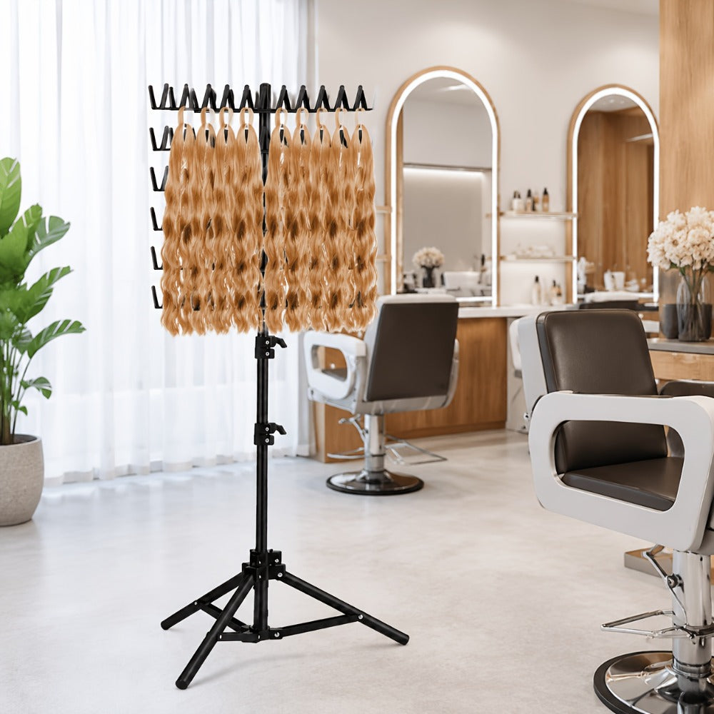 144 Peg Hair Extension Rack Freestanding Organizer with Divider Separator – Standing Braiding Hair Holder Display Stand for S