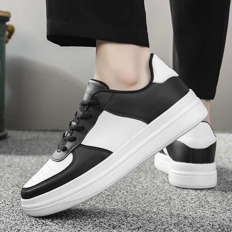 Men's Plus Size Platform White Sneakers - Spring Summer Trainers