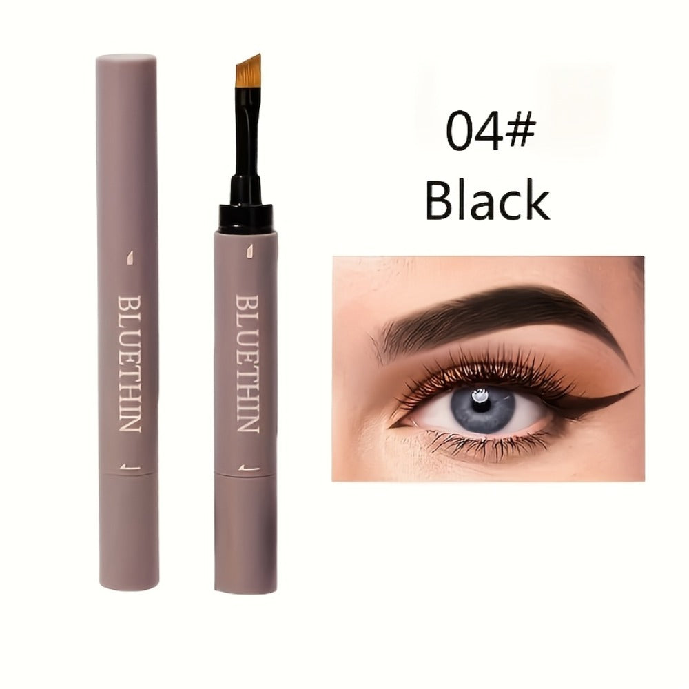 Waterproof Eyebrow Pencil Dual Ended with Angled Tip Flat Tip & Spoolie Brush Smudge Proof Long Lasting Brow Definer for Wome