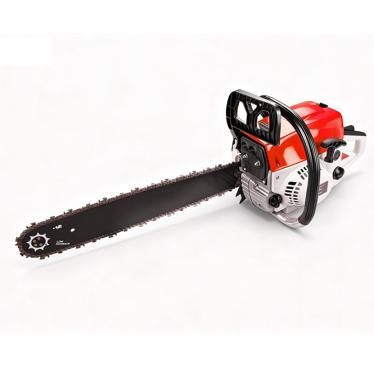 62CC Gas Chainsaw with 20-Inch Guide Bar in Five Red and Orange Checkout Configuration Options — image 4