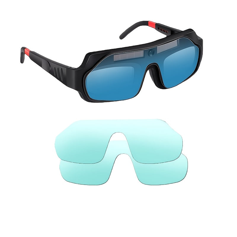 Auto-Darkening Welding Goggles True Color Lens – Anti-Glare Safety Glasses for TIG MIG MMA Plasma Welding — image 1