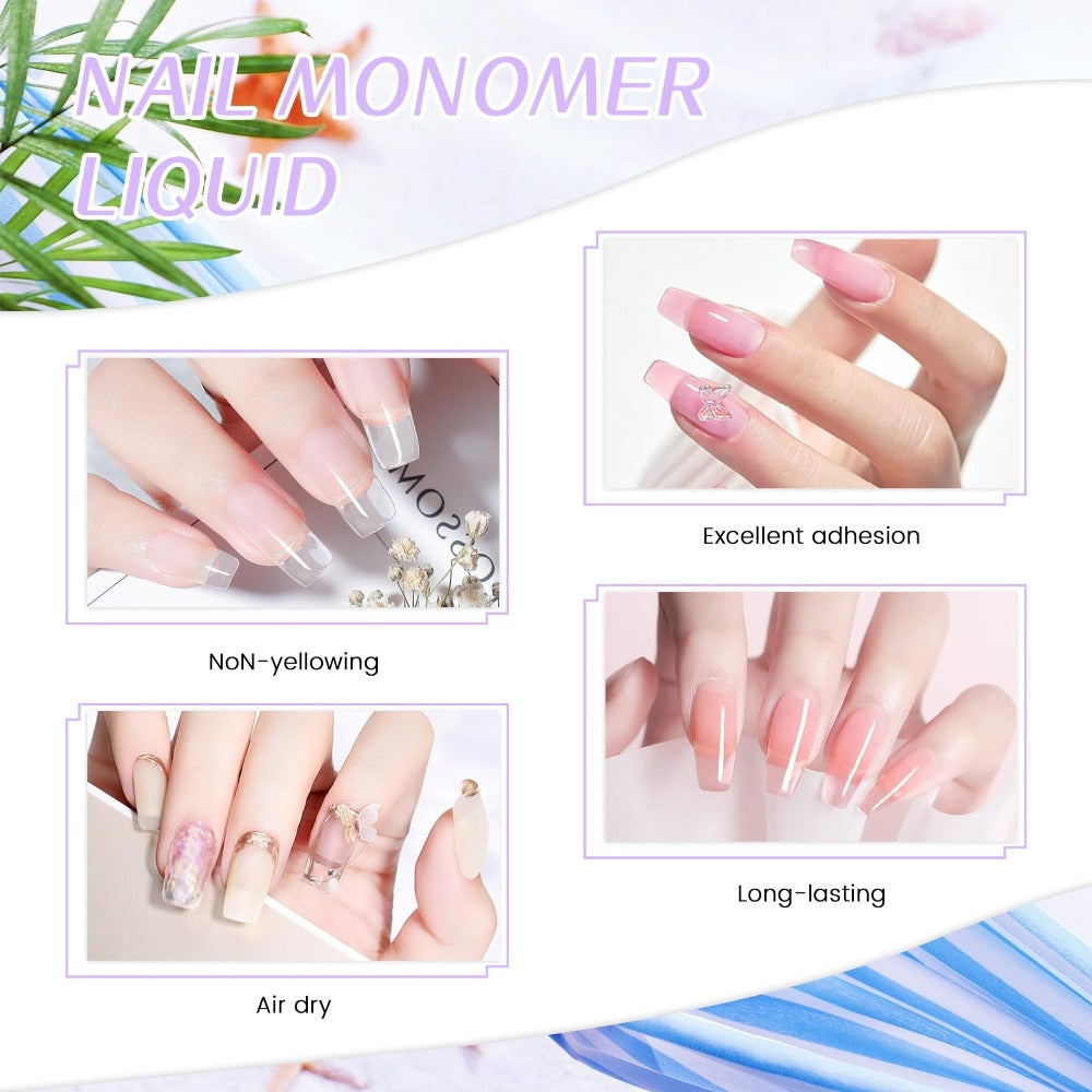 Unscented Acrylic Liquid Monomer 120ml Portable Bottle for Home and Salon Manicures, with the Listed Configuration — image 7