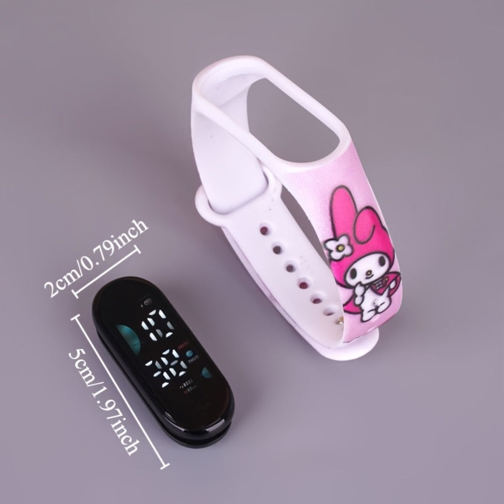 Sanrio Kuromi My Melody Kids Electronic Sports Watch Set 10 Pack, Kawaii Anime 4-Color Mix — image 4