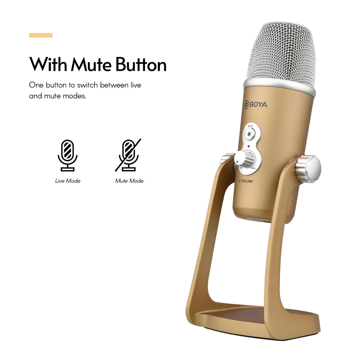 Condenser Microphone Eat Broadcast  Recording Built-in Sound Card