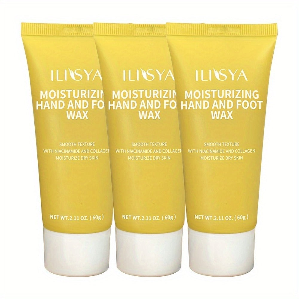 Foot Wax Moisturizing 3 Pack Niacinamide Deep Hydrating Foot Cream Mask Softening Cracked Heel Treatment – Vitamin B3 Dry Foo