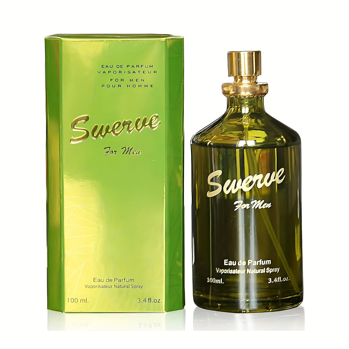 Men's Perfume Swerve Eau de Parfum 3.4 oz with Woody Sensual Aromatic Fragrance Profile Spray — image 4
