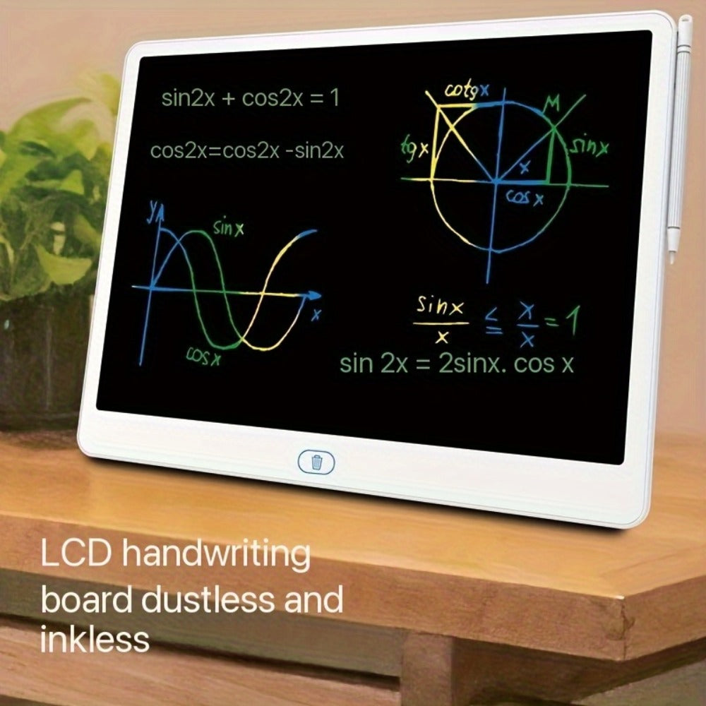 LCD Doodle Board 16 Inch with Stand, Flexible Screen Eye Protection, Portable Educational Drawing Toy for Kids & Adults — ima