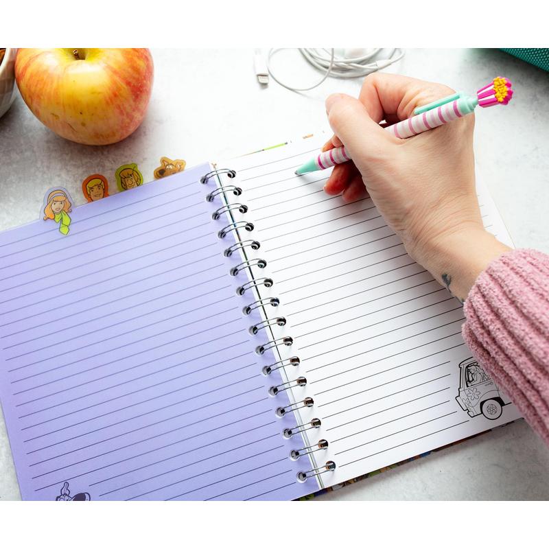 Scooby-Doo Spiral Notebook for Kids Mystery Machine 5-Tab Journal 75 Lined Pages Character Bookmark Tabs — image 8