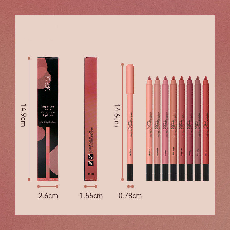 Matte Lipstick Lipliner High Shade Velvet Mist Lipstick