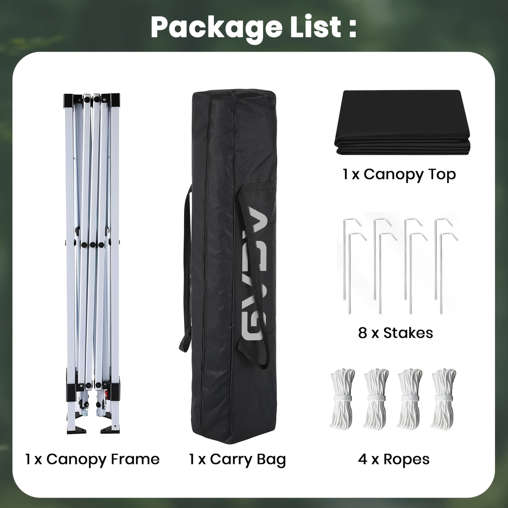 Straight-Leg 10x10ft Pop-Up Canopy Tent with 420D Oxford Top, Three Heights and Eight Colors — image 18
