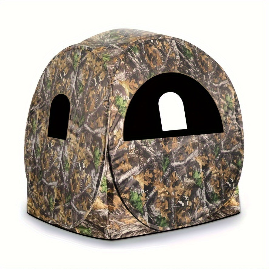 Hunting Blind Pop Up Deer Blind 270° View Camouflage Tent Bag for Garden, Patio and Yard Use — image 1