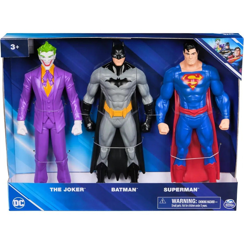 Batman Superman Joker Action Figure 3-Pack DC Comics, Superhero Collectible Toy Set for Boys Girls Kids Ages 3+ — image 2