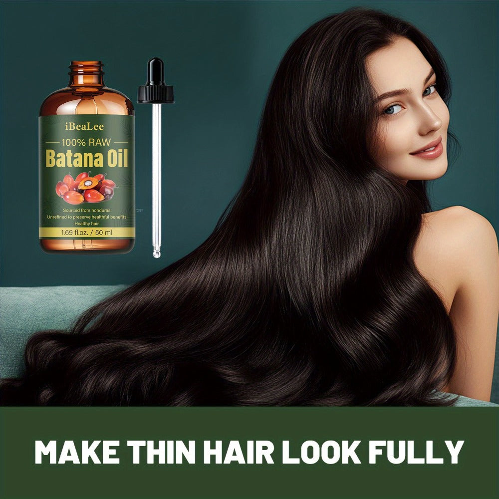 Hair Oil Batana 50ml Amber Dropper Bottle with Cold-Pressed Formula for Hair-Length, Brow and Lash Application — image 16
