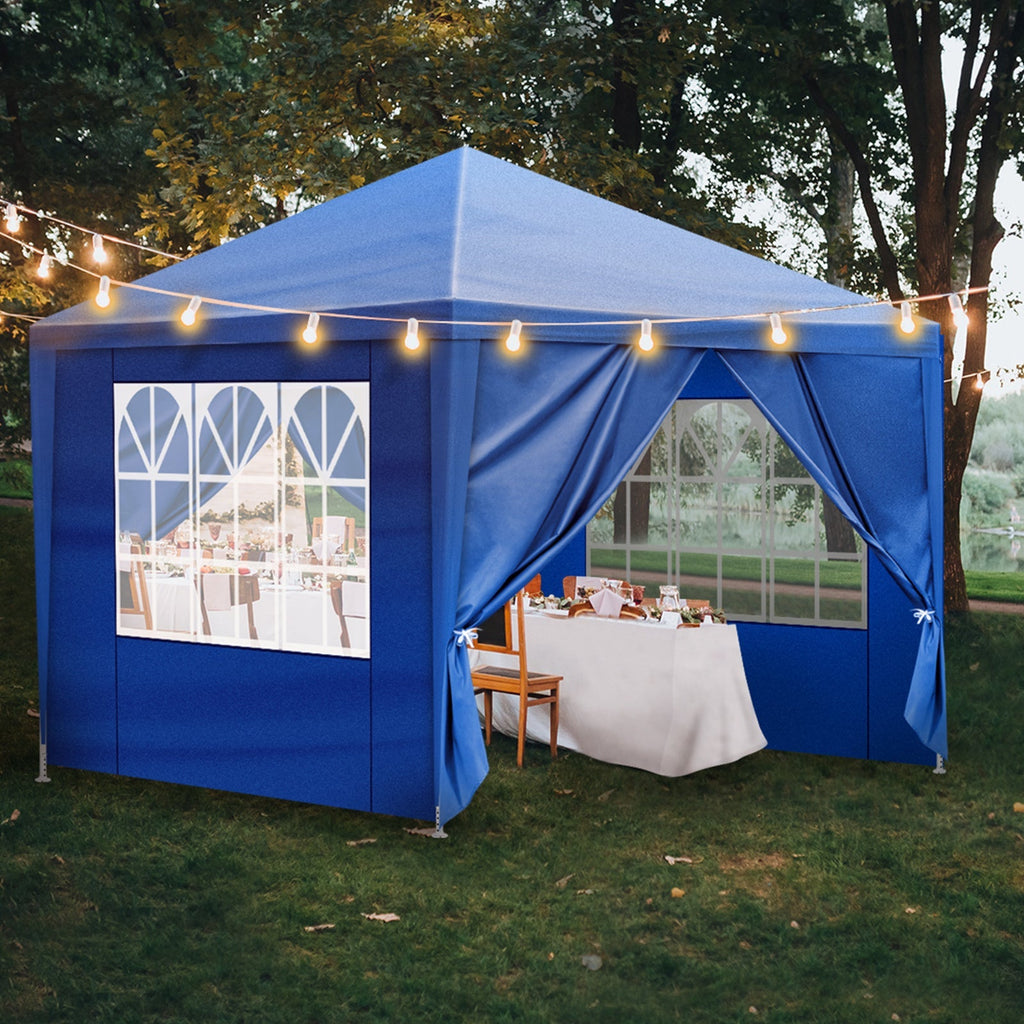 10x10ft White Party Canopy Tent with No Sidewalls, Three Sidewalls or Four Sidewall Configuration Options — image 6