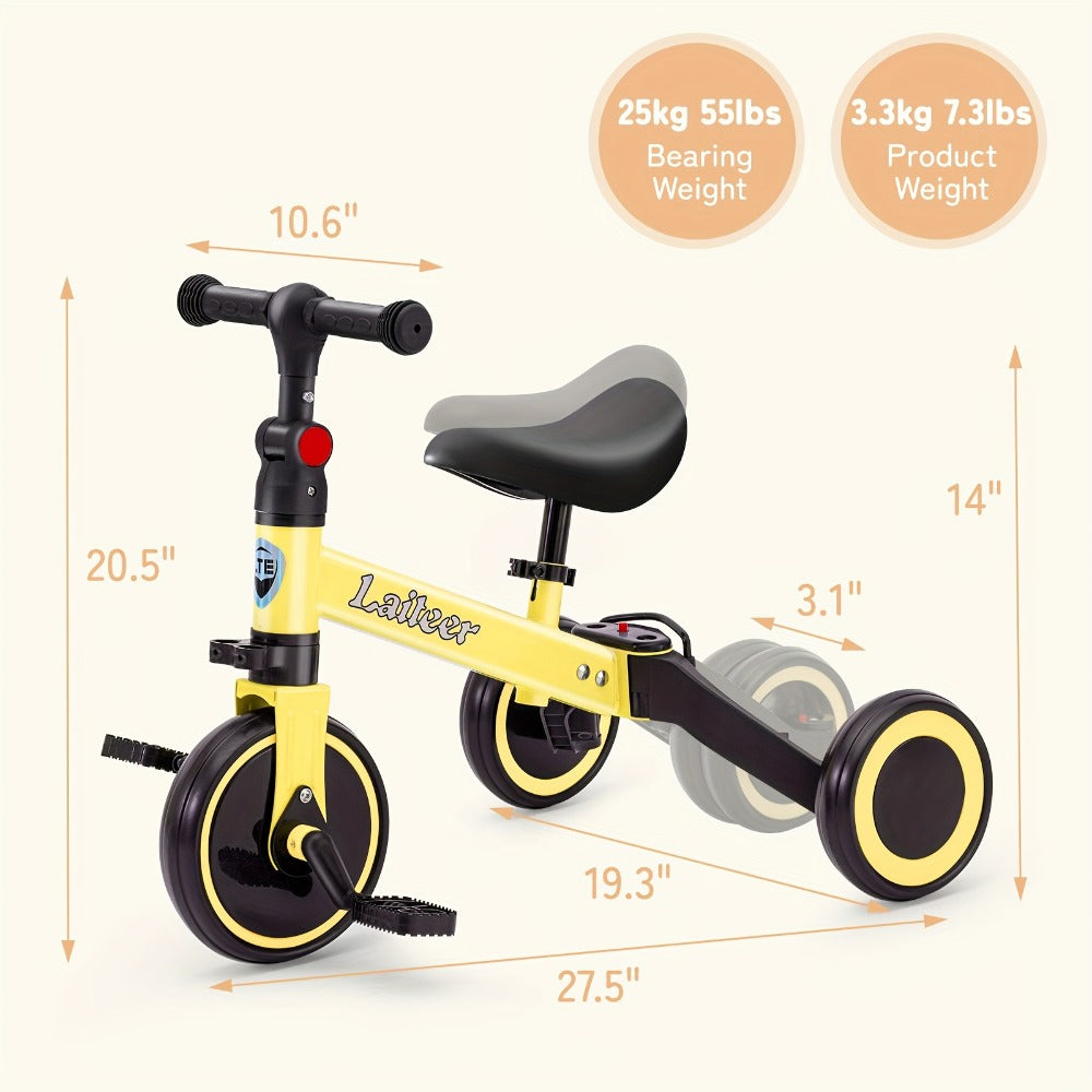 3-in-1 Toddler Balance Bike Convertible Tricycle for Kids Ages 2-5 with the Listed Color, Size or Set Options for Everyday Us