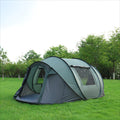 Camping Tent 3-4 Person Auto Pop-Up with Interior Storage Pockets, Carry Bag and Army-Green Finish — image 1