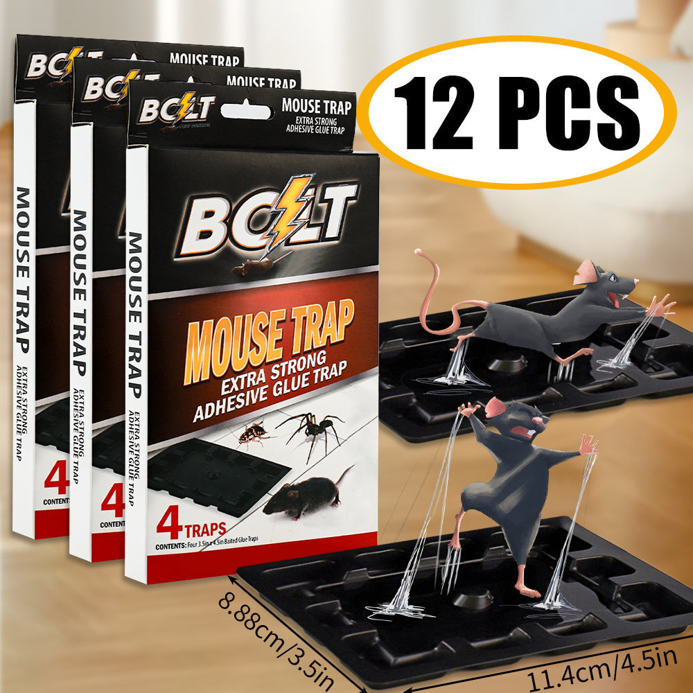 Pest Control BOLT Adhesive Tray Set with 6, 12 or 24-Piece Pack Options and Two Documented Tray Sizes — image 2